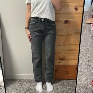 Zara Charcoal Denim Jeans